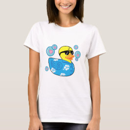 Borracha Ducky na Camisa Havaiana com Bolhas