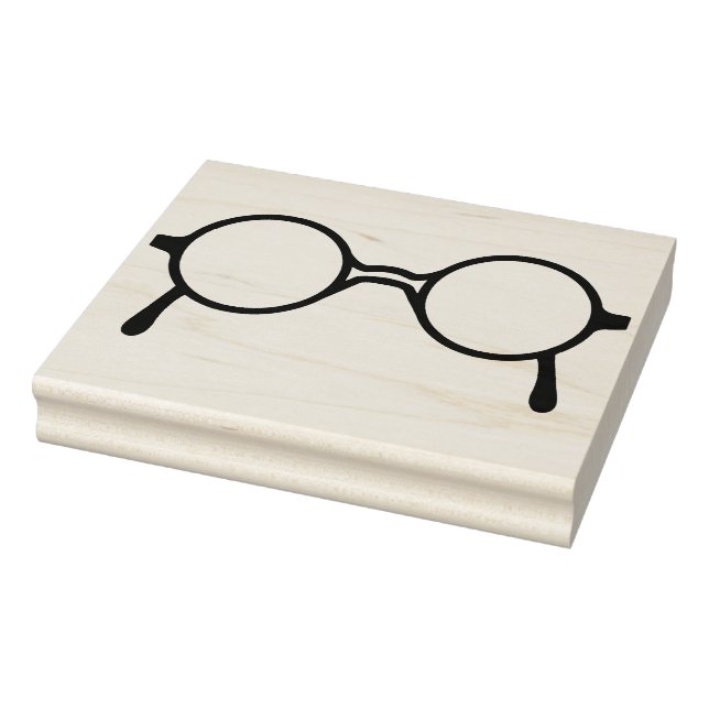 Borracha Estilo Potter Eyeglass Carimbo De Arte (Carimbo)