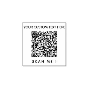 Borracha Informações de Leitura do Seu Código QR e Carimbo 