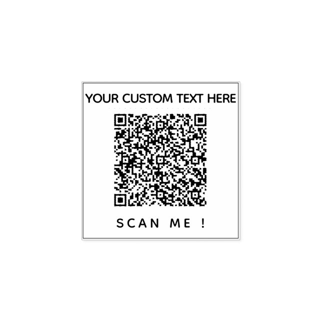 Borracha Informações de Verificação de Código QR e Carimbo  (Impressão)