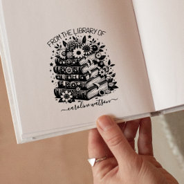 Borracha Livros Florais da biblioteca de Carimbo de Borrach