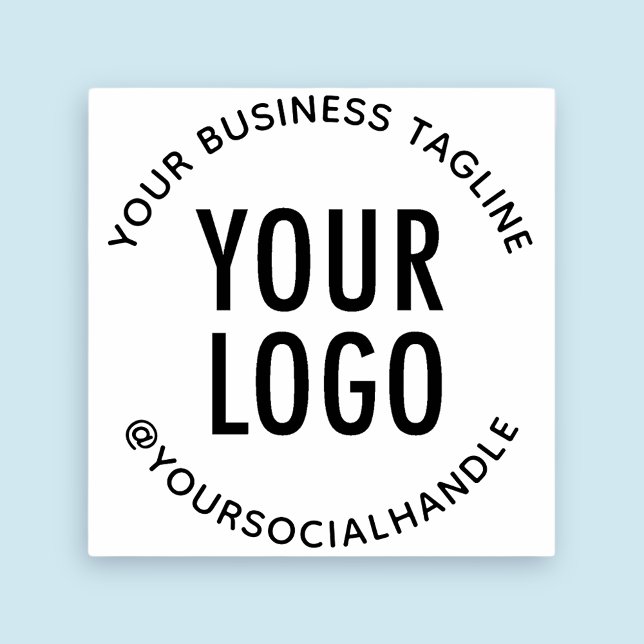 Borracha Logotipo da Empresa de Negócios de Carimbo de Borr (MISOOK Round Logo Stamp)