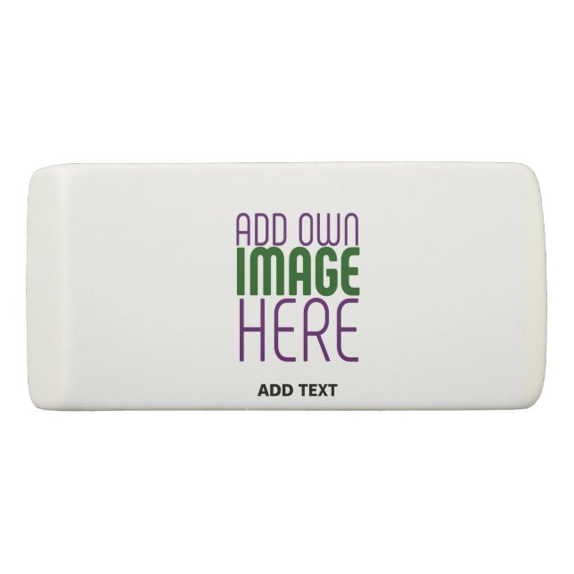 BORRACHA MODELO DE TEXTO DE IMAGEM BRANCA SIMPLES EDITÁVEL  (Frente)