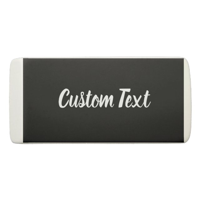 Borracha Modelo de Texto Simples de Script Preto e Branco (Frente)