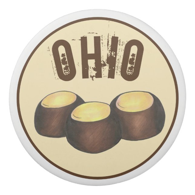 Borracha Ohio OH Peanut Butter Buckeye Buck Eye Nut Candy (Frente)