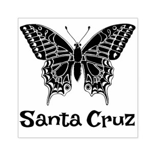 Borracha Papais noeis Cruz Carimbo de Borboleta