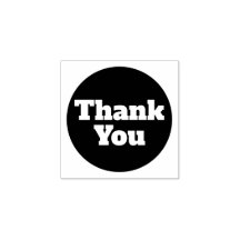 Personalização Simples Obrigado Carimbo De Borrach