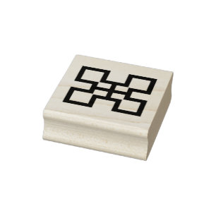 Borracha Símbolo de Adinkra (Excelência) Carimbo de Borrach