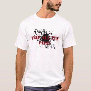 Borrão do óleo da camisa do campo petrolífero