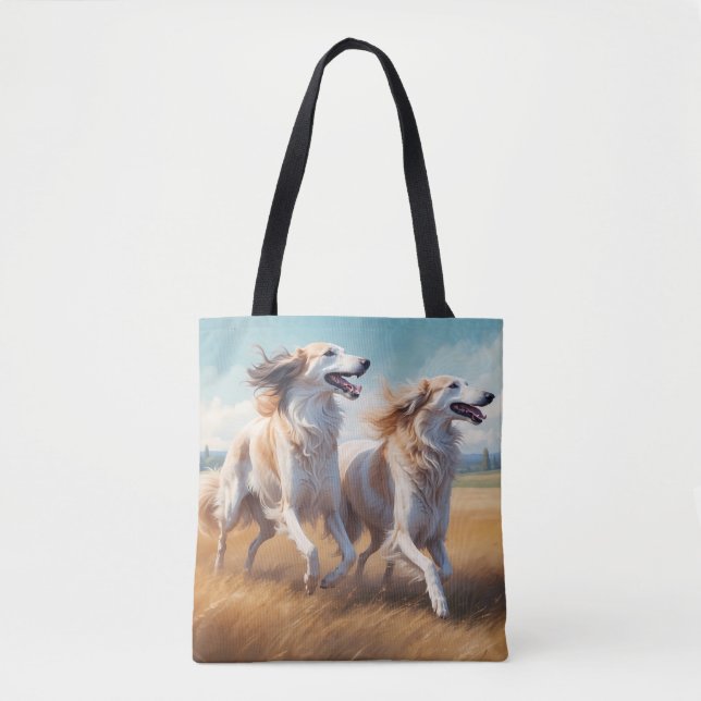 Borzoi Elegant Tote Bag (Frente)