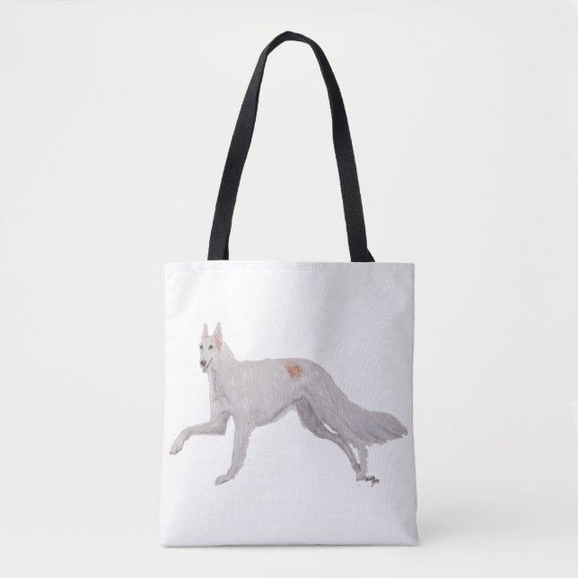 Borzoi Russo Wolfhound Art Tote Bag (Frente)