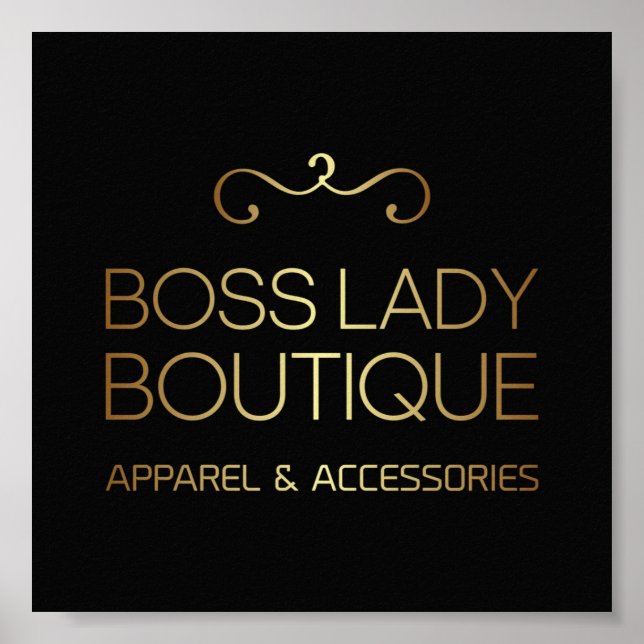 Boss Lady Boutique Poster (Frente)