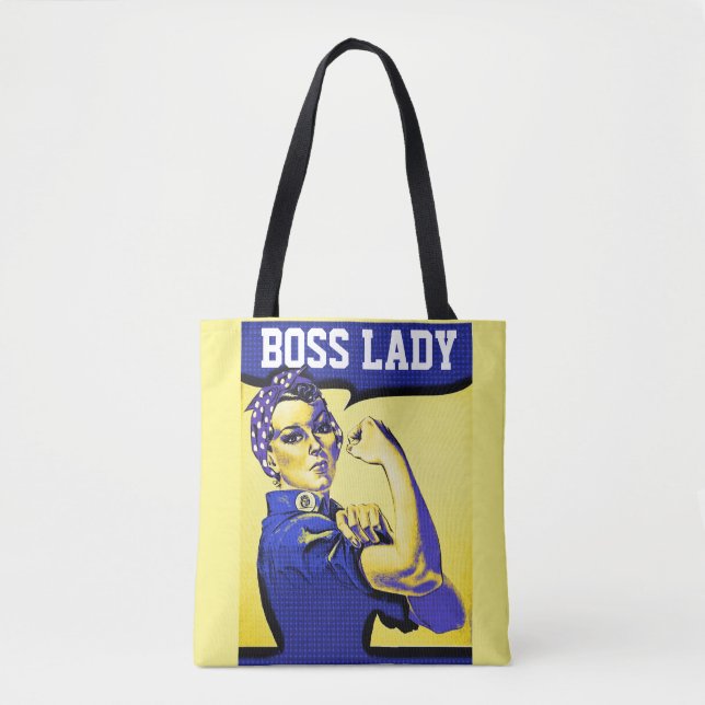 BOSS LADY ROSIE A PUTA DO SACO DE TOTE DO RIVETER (Frente)