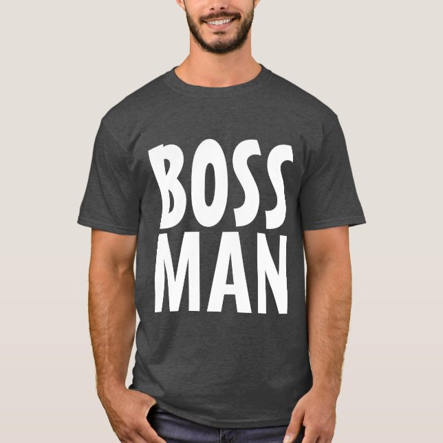 BOSS MAN Black CAMISETAS T-Shirts (Frente)