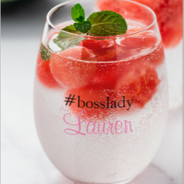 #Bosslady | Rosa | Caligrafia | Nome personalizado