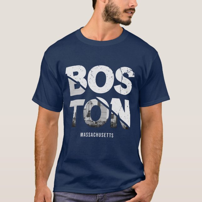 Boston Massachusetts T-Shirt (Frente)