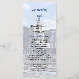 Boston Skyline com Programa Casamento Personalizad