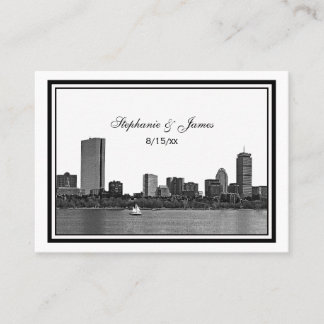 Boston Skyline Encheu Cartões De Escorregação De M