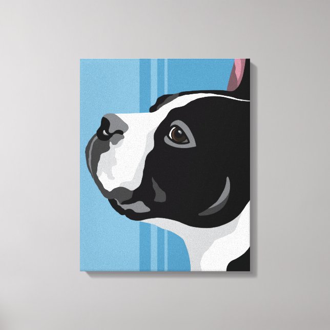 Boston Terrier Art Canvas (Frente)