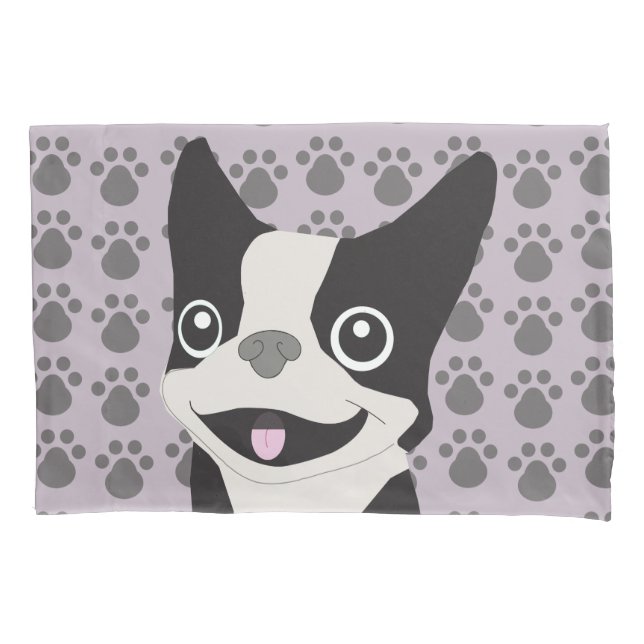 Boston Terrier, Lavanda Roxa (Frente)