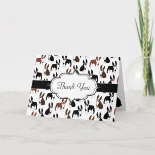 Boston Terrier Obrigado Notas