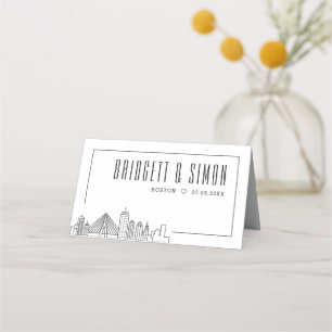 Boston Wedding   Colocar Cartões de Nome de Mesa