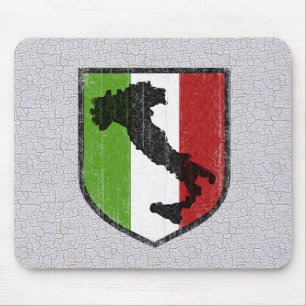 Bota italiana Mousepad da bandeira do vintage