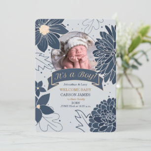 Botânica Azul Negrito É um Anúncio de Nascimento d