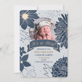 Botânica Azul Negrito É um Anúncio de Nascimento d