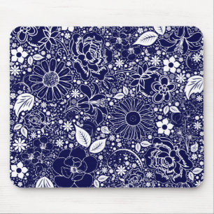 Botânica Blue Mouse Pad