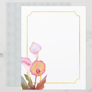Botânica Caffa Lily White Stationery Paper