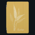 Botânica Mínima Moderna em Amarelo Personalizada<br><div class="desc">Proteja sua tecnologia em estilo com este moderno cobrir botânico iPad Pro minimalista em um ensolarado design amarelo que é elegante e alegre. Perfeito para qualquer um que ama estética simples e limpa com um toque na natureza, este cobrir adiciona uma vibração pessoal e brilhante ao seu essencial do dia...</div>