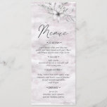 botânica russa Menu Janto Casamento Convite<br><div class="desc">Nossa coleção floral sonhadora apresenta pinceladas acrílicas em azul-claro e azul-claro com ilustrações de folhagem de cinzas que trazem a sensação romântica a todos os itens espalhados por necessidades de casamento,  material de escritório e itens pessoais.</div>