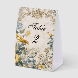 Botanical Floral Table Number