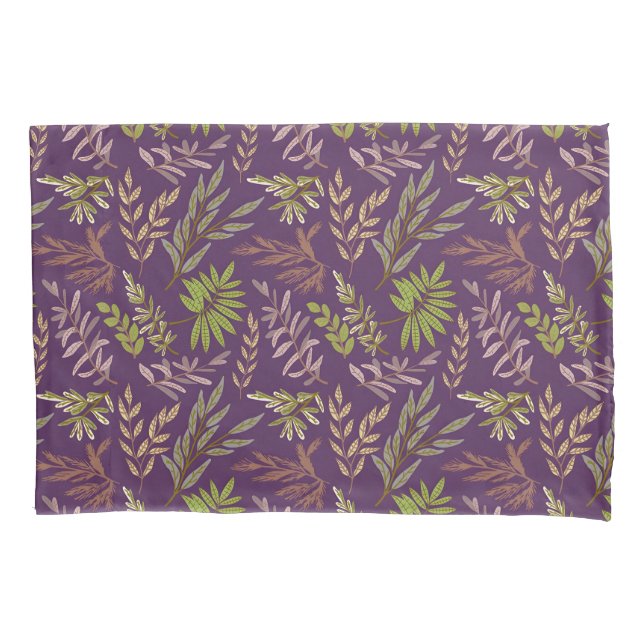 Botanical Leaves: A Stunning Purple Back (Frente-Esquerda)