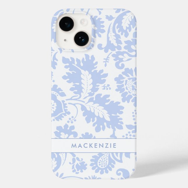 Botânico Floral Azul Elegante (Verso)