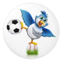 Botão Cerâmico Engraçado