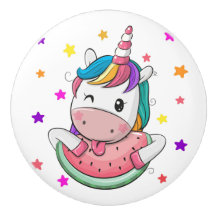 Botão Cerâmico Unicorn do precioso