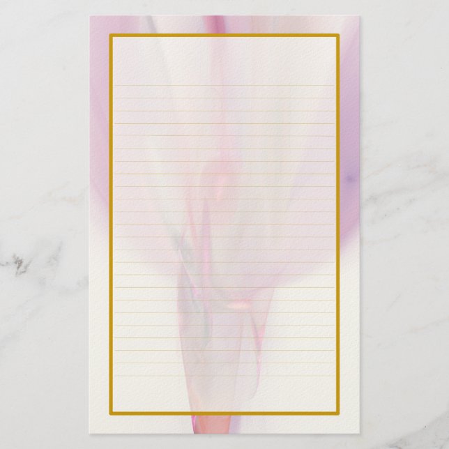 Botão cor-de-rosa em uns artigos de papelaria (Frente)