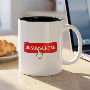 Botão de Cancelar Inscrição - Caneca de Café Diver