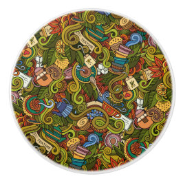 Botão de Gaveta Cerâmica de Tempo Tea