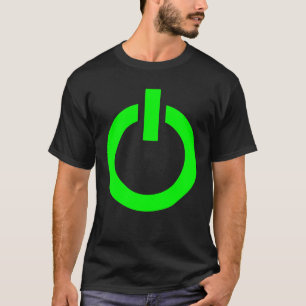 Botão liga/desliga para jogos - T-shirt verde Neo