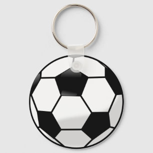 Botão Soccerball Chaveiro