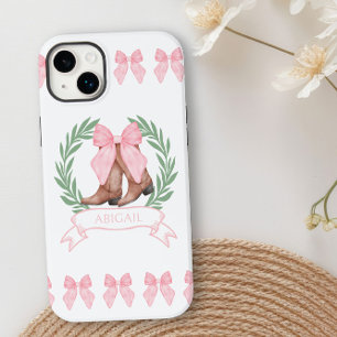 Botas de Cowgirl e Laços Rosa Personalizadas
