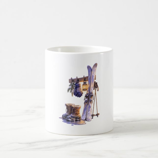 Botas de Esqui de Inverno e Caneca de Café Lantern (Centro)