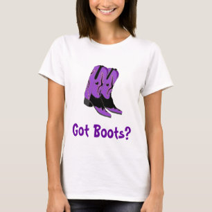 Botas obtidas? T-shirt da palha de Ann Charles