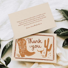 Botas Rústicas e Agradecimento Desenhado à Mão Bub