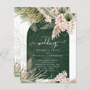 Bote de Grass de Emerald Green Pampas