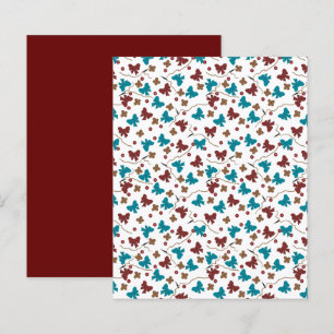 Botões Arcos Teal Red Brown Scrapbook Paper