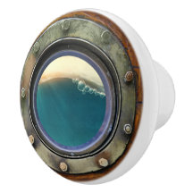 Botões de Gaveta de Porthole Náutica